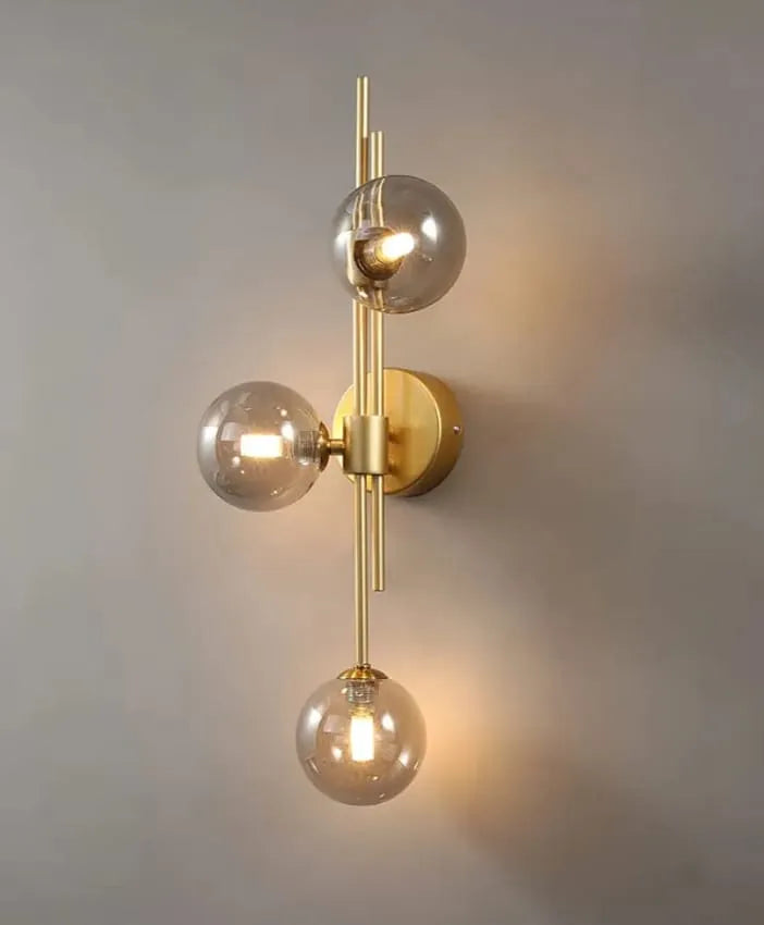 3-Light Crystal Glass Vanity Wall Sconce - Bliss and Birch