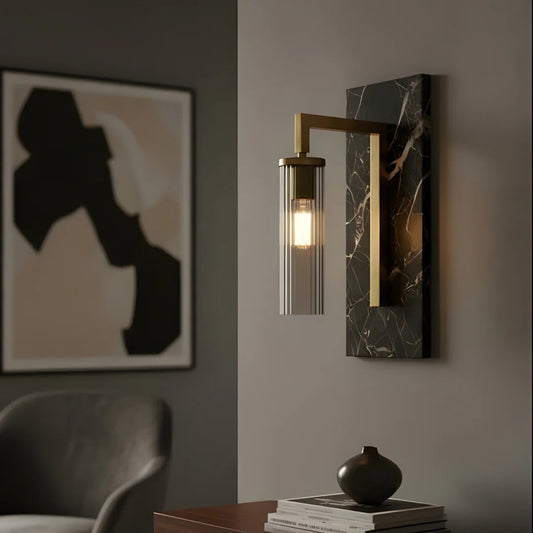 Black Lumina Marble Wall Lamp
