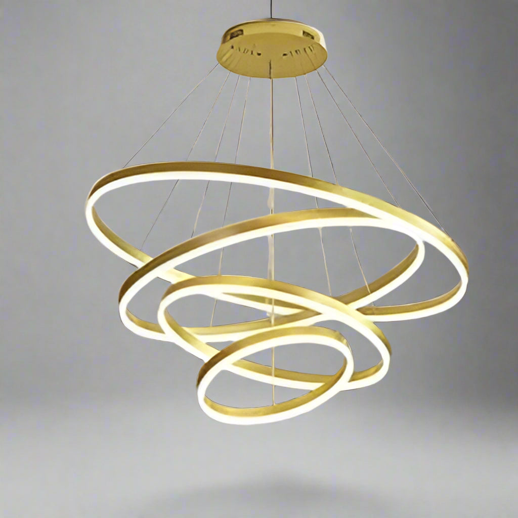 B&B Rings Circle Ceiling Hanging Chandelier - Bliss and Birch