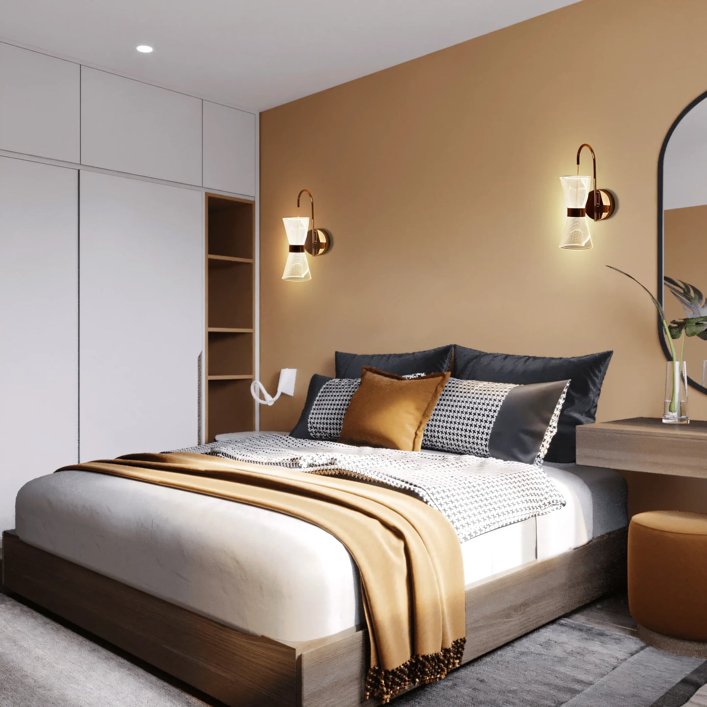 B&B Glass Tube Wall Lamp - Bliss and Birch