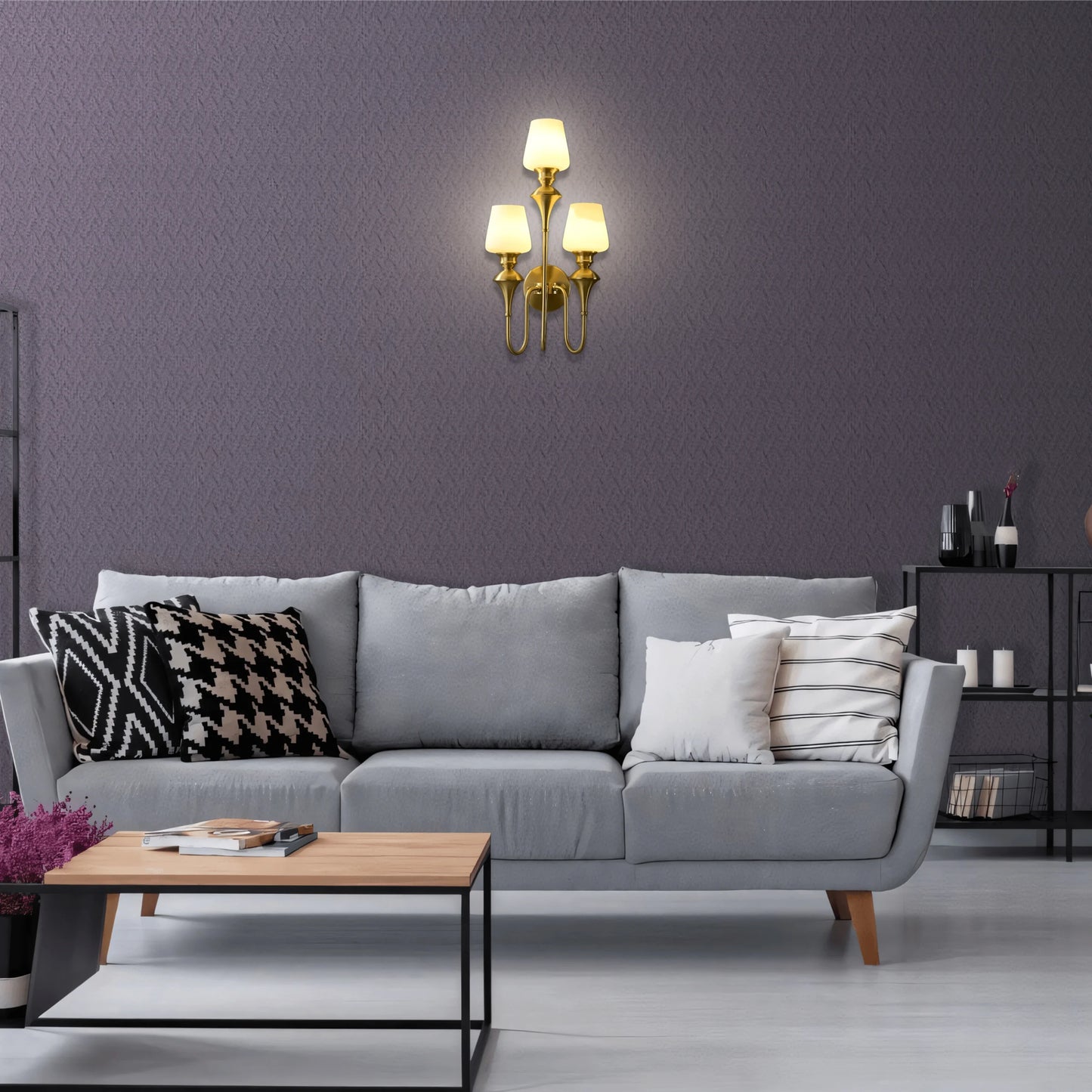 B&B TrioBeam Wall Lamp - Bliss and Birch