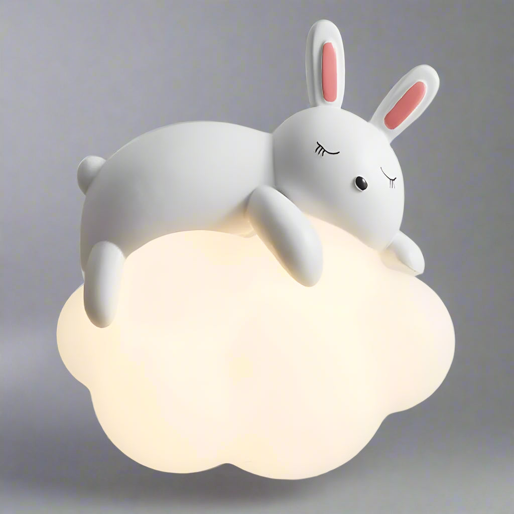 B&B DreamBunny – Sleeping Rabbit on Cloud LED Wall Light