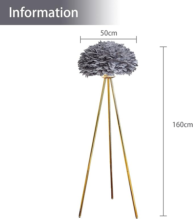 B&B Feather Floor Lamp - Bliss and Birch