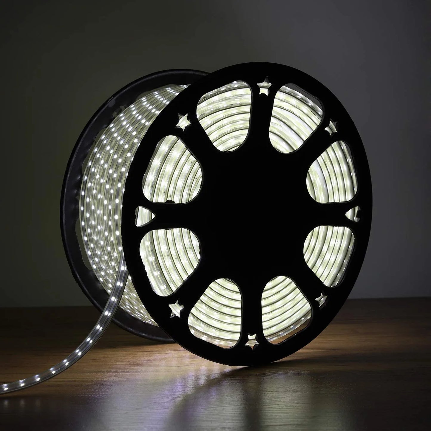 B&B Premium Cool White LED Rope Light – Flexible Decorative Strip Roll