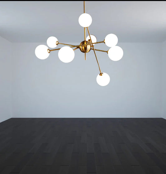 OctGlow 8-Arm Modern Chandelier