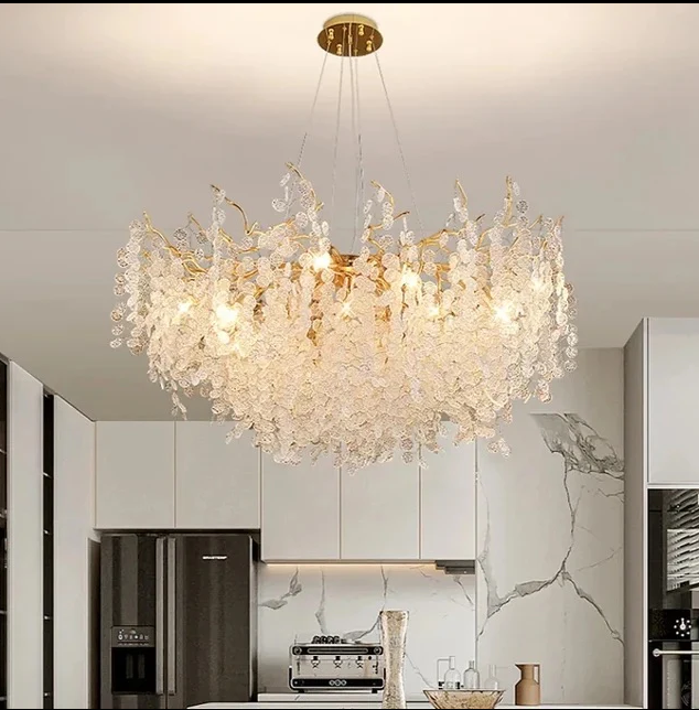 B&B Elegant French Crystal Chandelier - Bliss and Birch