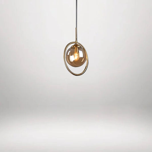 B&B Gold Hanging Light - Bliss and Birch