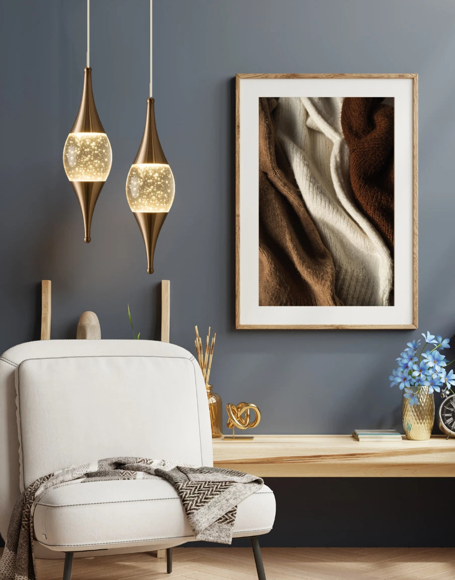 B&B Teardrop Pendant Hanging Light - Bliss and Birch