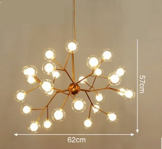 Hand‑Blown Clear & Frosted Glass Chandelier – 45‑Light Elegance
