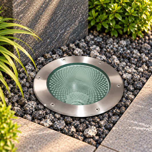 Patterned Reflector Recessed Ground Light - detail