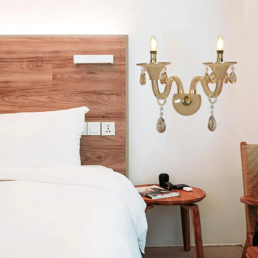 B&B Classic Amber Wall Light - Bliss and Birch