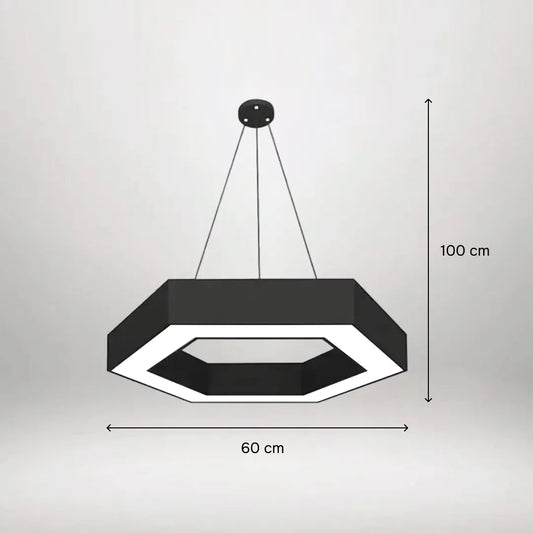 HexaGlow suspended LED panel dimensions