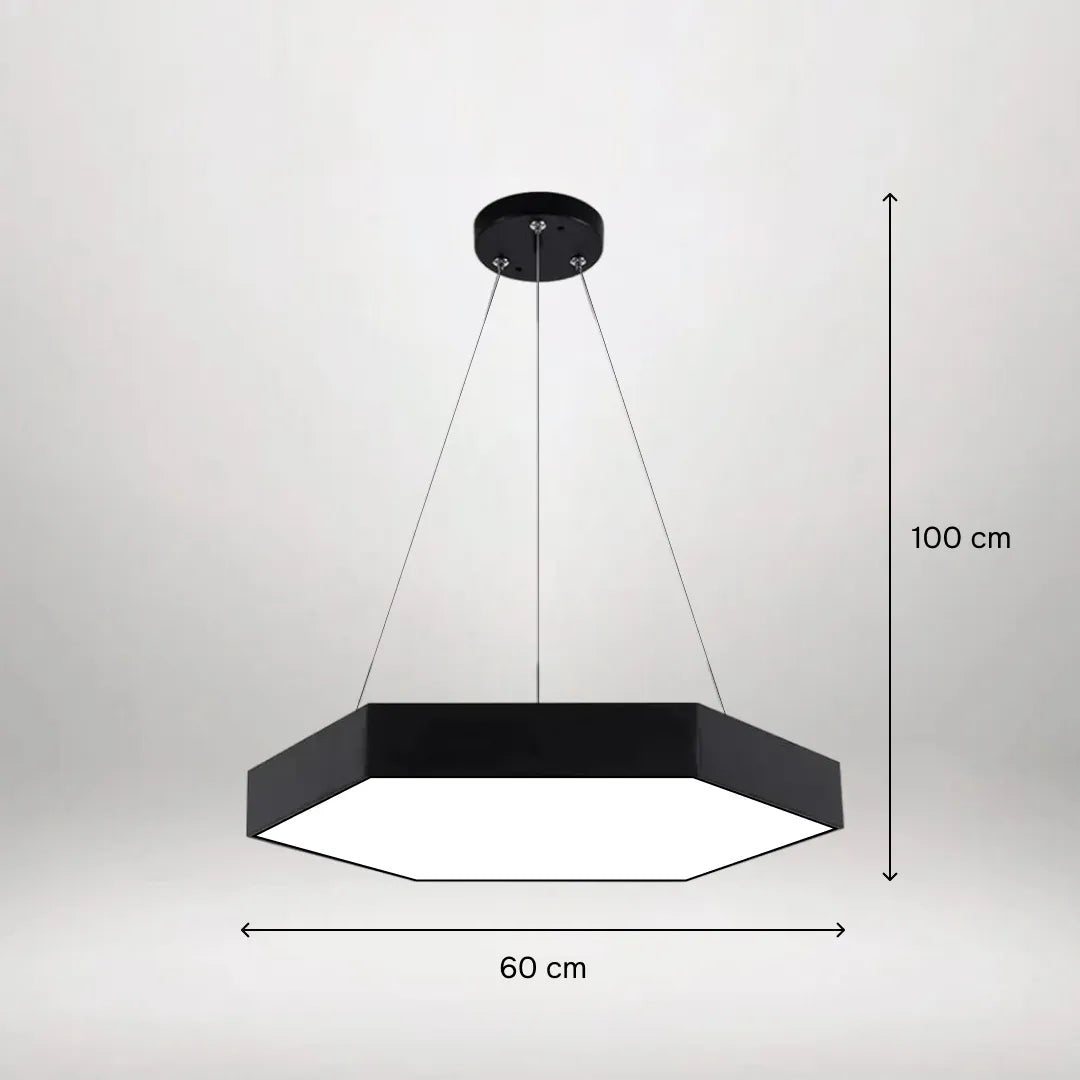 B&B Hexagonal LED Light – Black