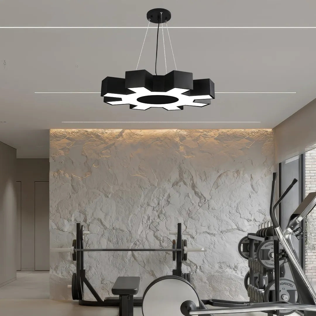 B&B GearGlow – Industrial Gear Shaped LED Pendant Light