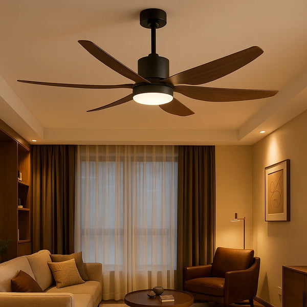 B&B SkyLume Modern Ceiling Fan with LED Light