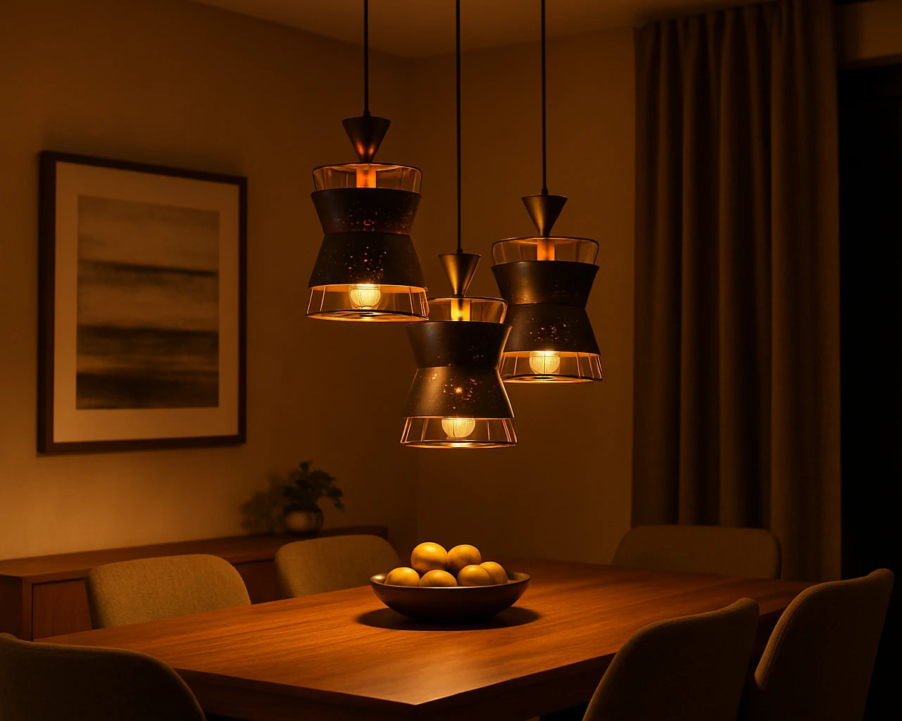 B&B Stellar Cone Triple Pendant Light