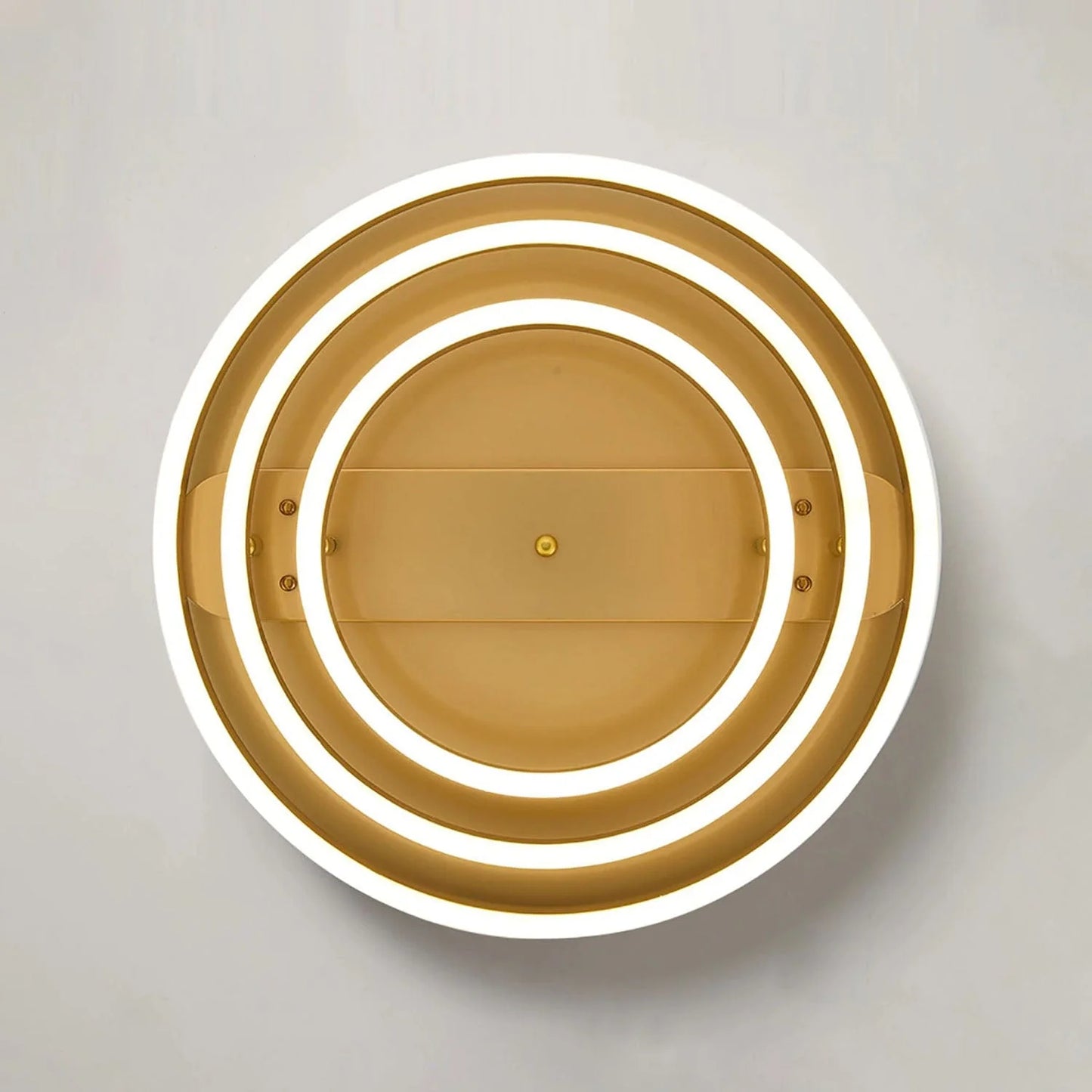 B&B CelestiAir Luxury Golden LED Ceiling Fan with Retractable Blades