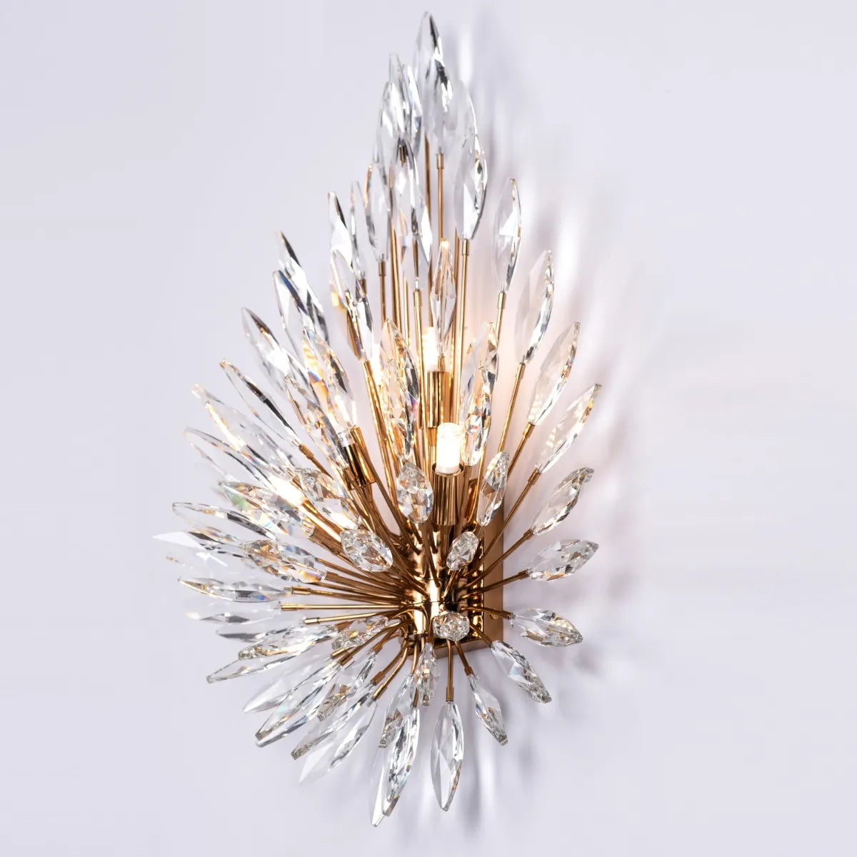 B&B Luxury Crystal Starburst Wall Light