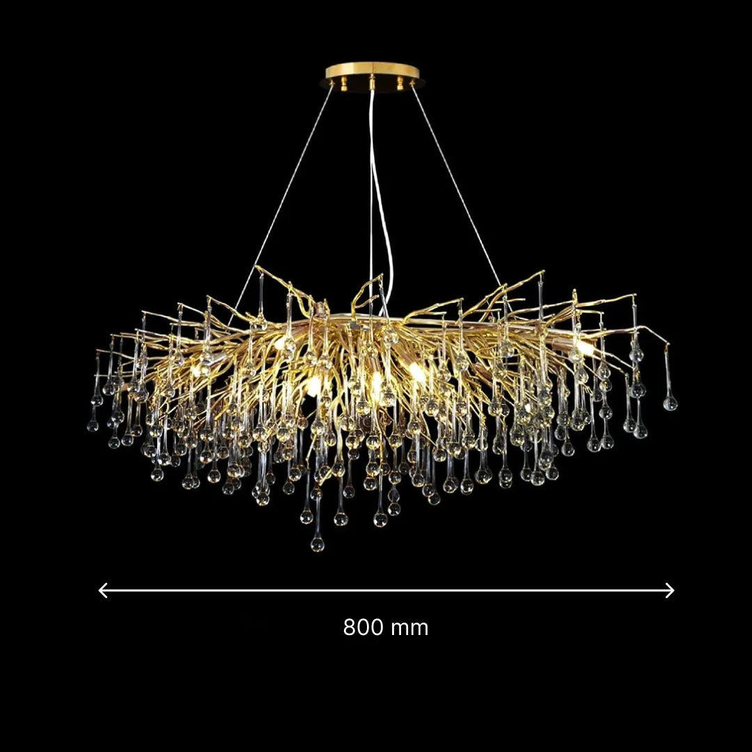 B&B Tree Branch Crystal Chandelier - Bliss and Birch