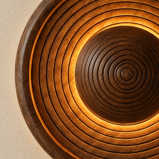 Bliss & Birch Wooden Highlighter Round Line - generated carving and wood-grain detail