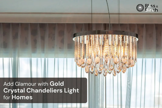 Add Glamour With Gold Crystal Chandeliers Light For Homes