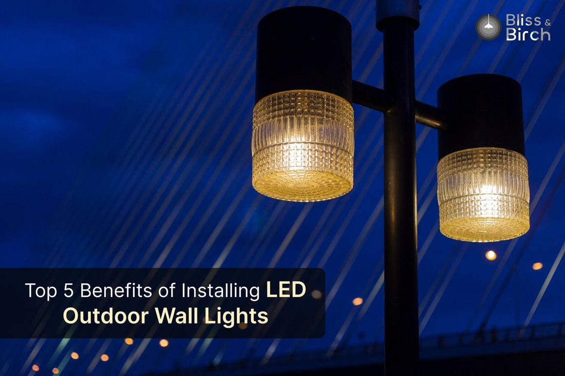 Top 5 Benefits of Installing LED Outdoor Wall Lights – Bliss & Birch Luxury Lighting Guide