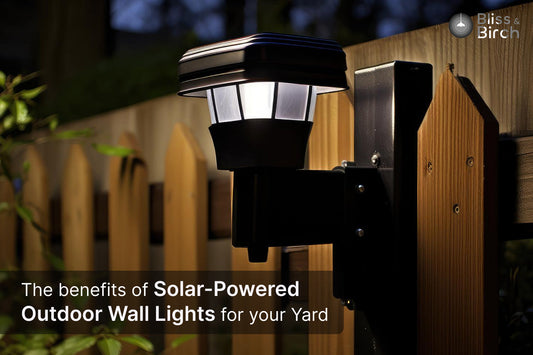 The Benefits of Solar-Powered Outdoor Wall Lights for Your Yard – Bliss & Birch Luxury Lighting Guide