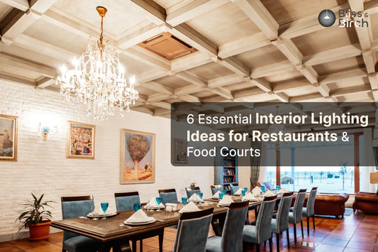 6 Essential Interior Lighting Ideas for Restaurants and Food Courts