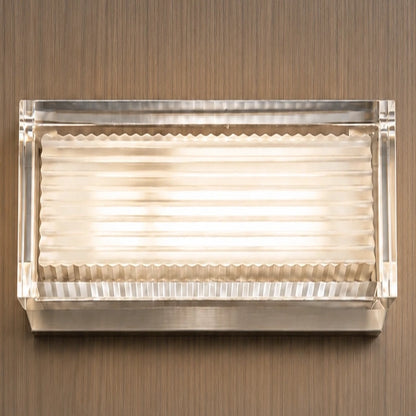 Close-up of the clear rectangular outer frame