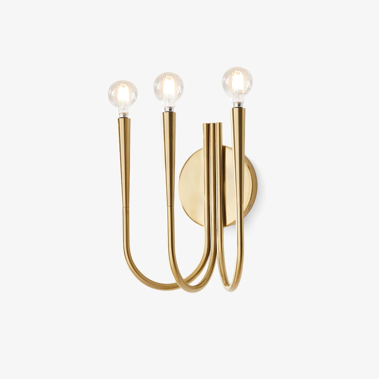B&B Modern Gold 3-Light Wall Sconce