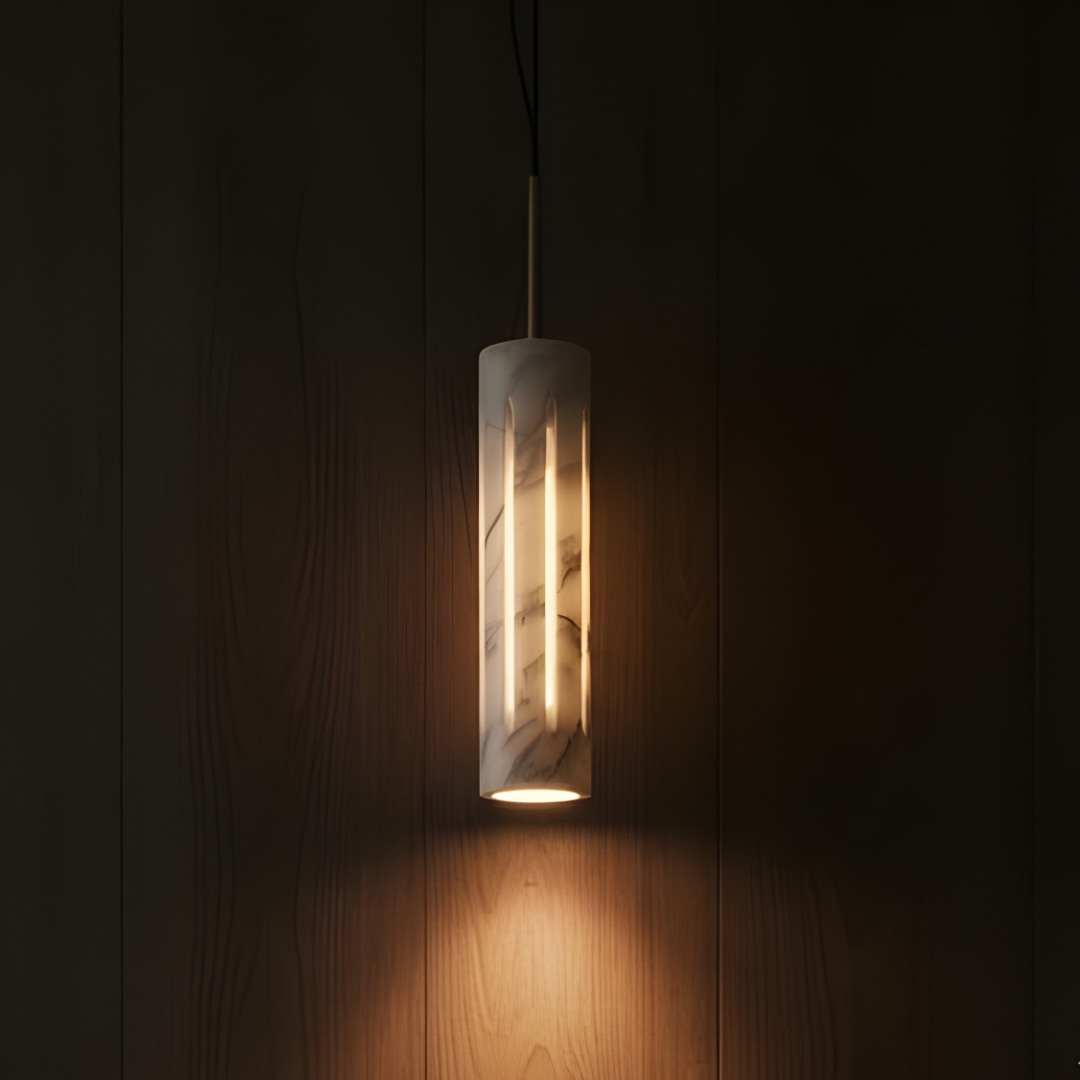 Marble Cylo Pendant Light - Bliss and Birch