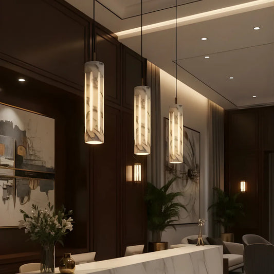 Marble Cylo Pendant Light