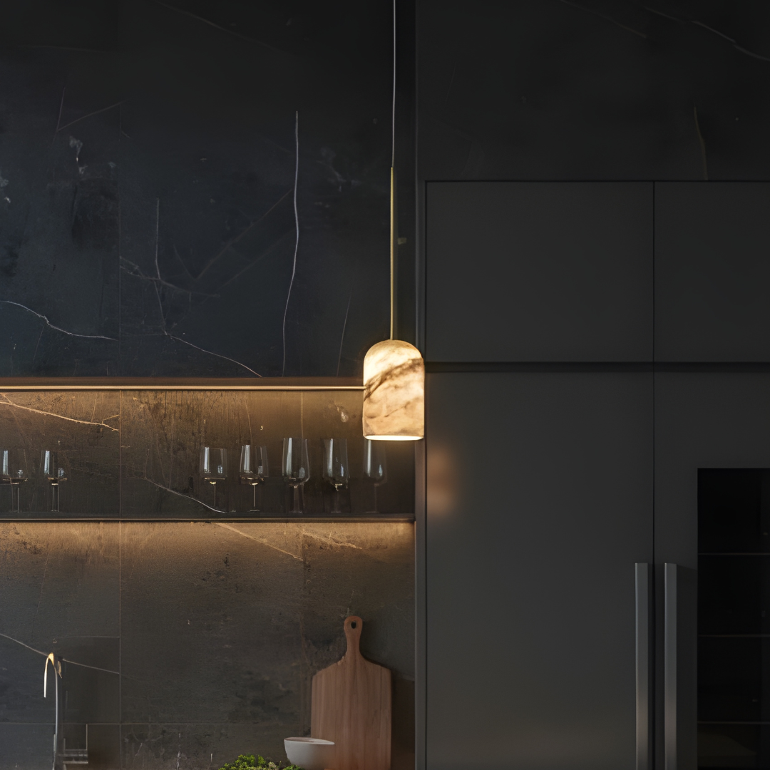 Aethel Marble Pendant Light - Bliss and Birch