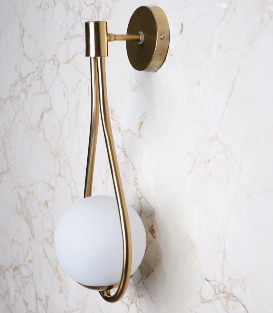 B&B Radiant Reflections Glass Wall Lamp