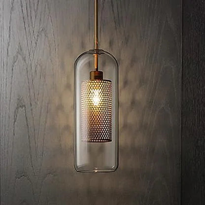 Close view of the luxe capsule pendant layered shade
