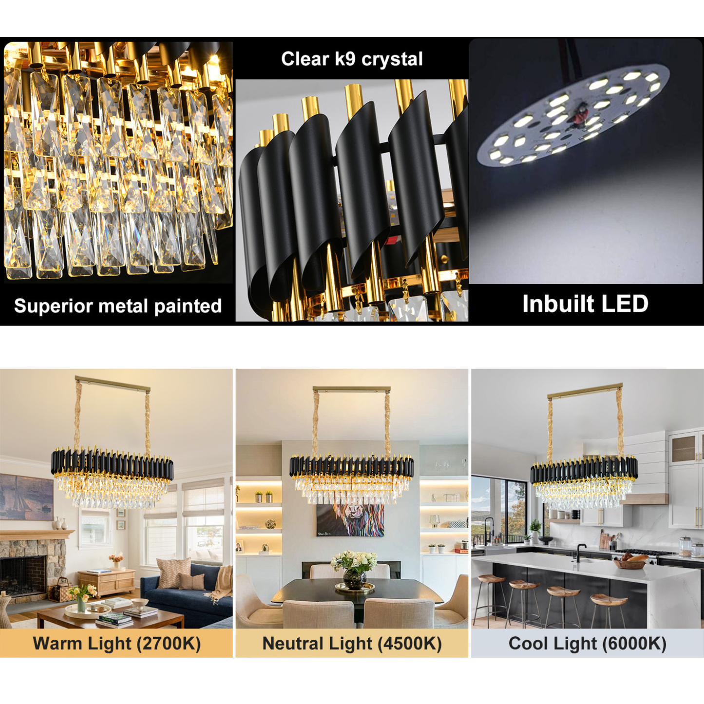 Opulent Onyx Gold Chandelier – Warm Elegant Glow