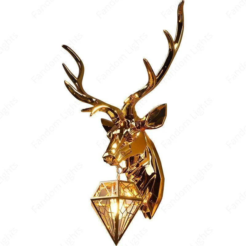 Deer's Head European Creative Wall Lamp