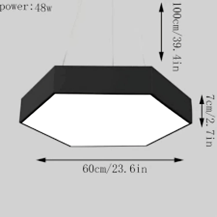 B&B Hexagonal LED Light – Black