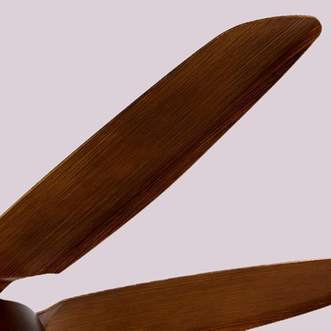 Modern Wooden Blade LED Fan – 5‑Blade Remote‑Controlled