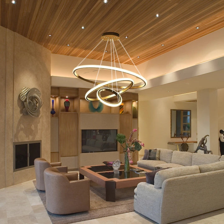 B&B 3 Rings Ceiling Hanging Chandelier - Bliss and Birch