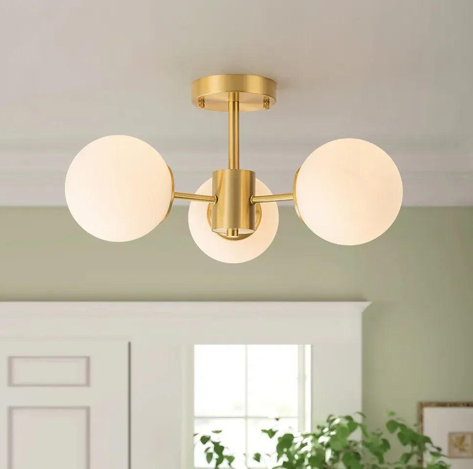B&B 3 Globe Hanging Lights