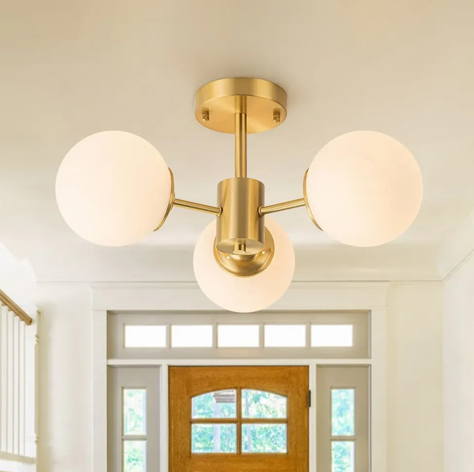 B&B 3 Globe Hanging Lights