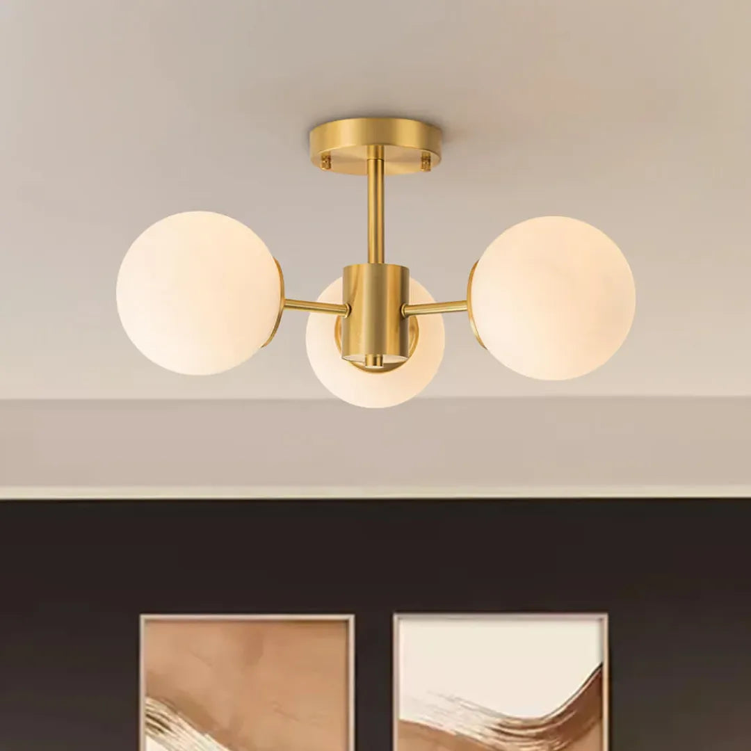 B&B 3 Globe Hanging Lights
