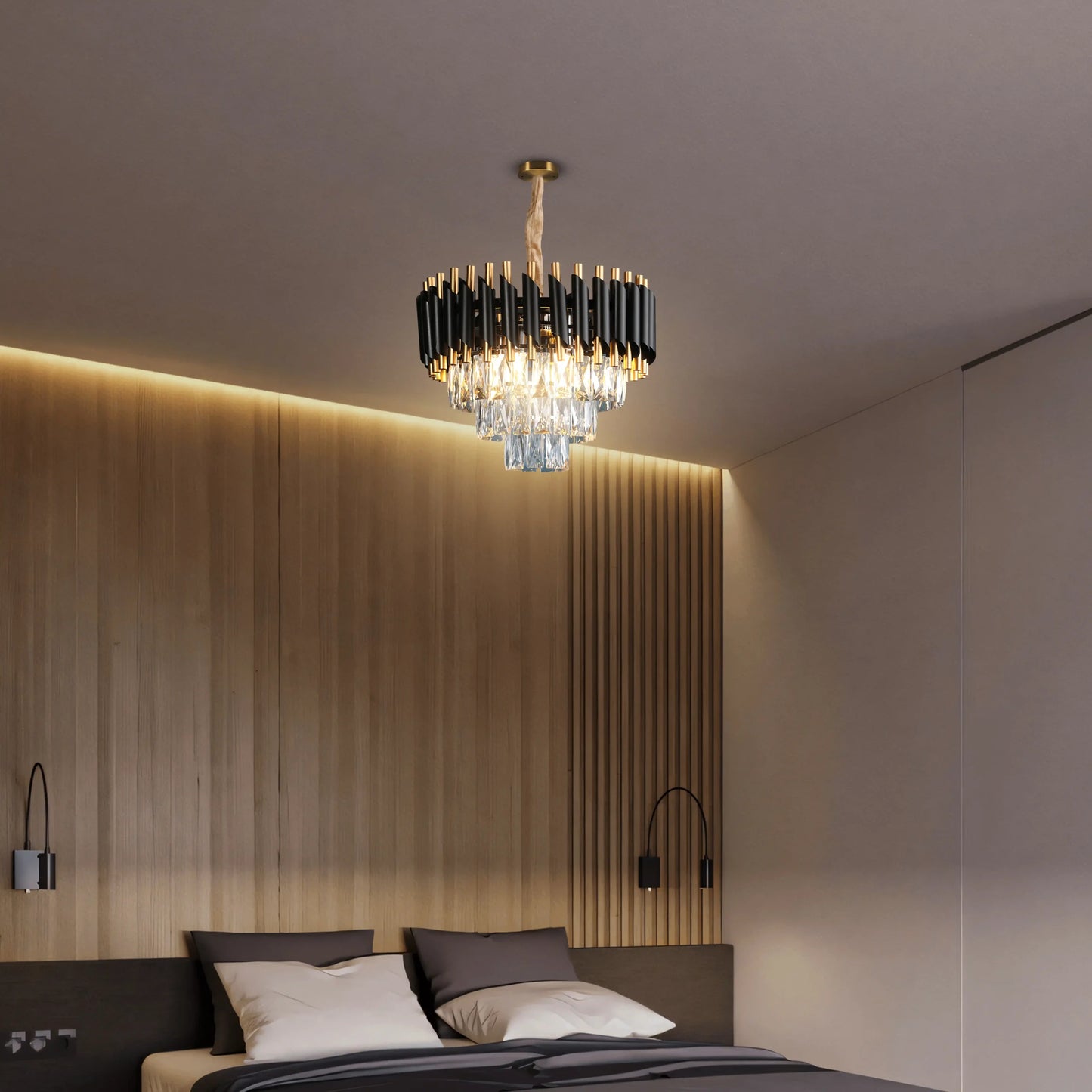 B&B LuxeGlow Crystal Chandelier