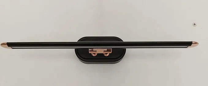 B&B Modern Black LED Wall Light with Copper Accents