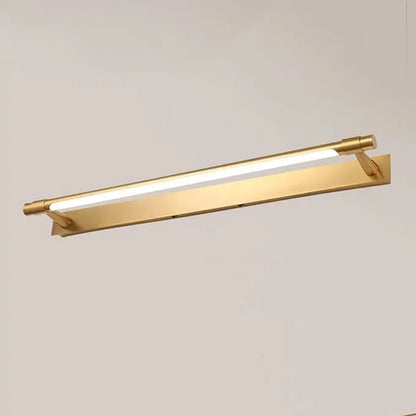 B&B Luxury Gold LED Wall Light with Wood Accents