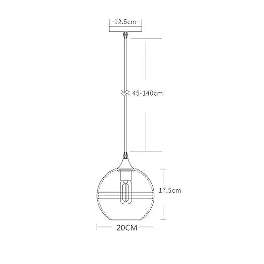 B&B Mid-Century Modern Pendant Hanging Light