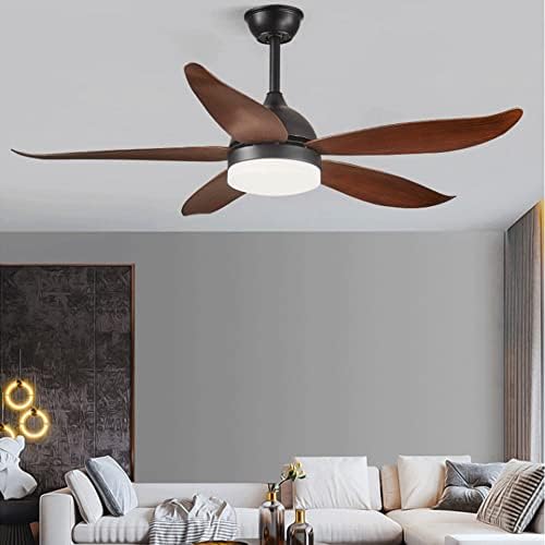 BreezeNova Curved Blade Ceiling Fan – 52‑Inch LED & Remote