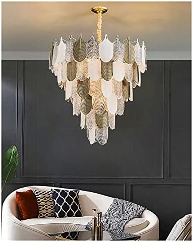 Glam Frost Gold Chandelier – 800 mm Frosted Glass Luxury