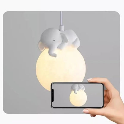 B&B Lunar Elephant Glow Lamp (Pack of 2) - Bliss and Birch